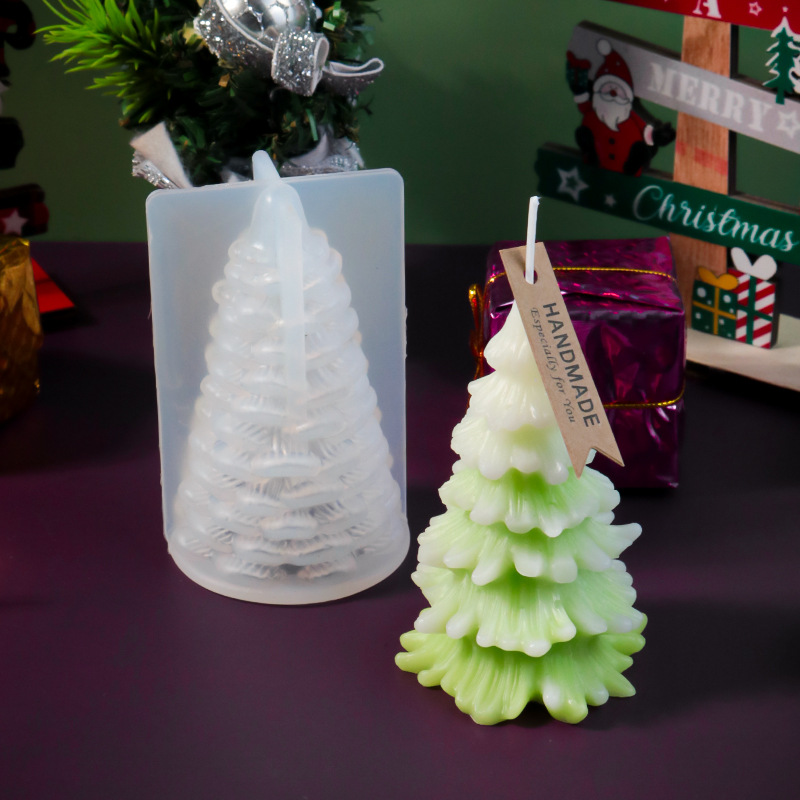 日曜大工コーンクリスマスツリーエポキシシリコンモールド、キャ - Holiday Candle Set のレビューと価格