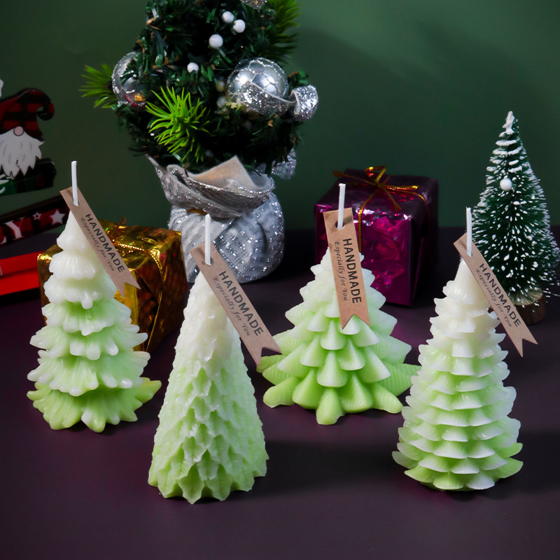 日曜大工コーンクリスマスツリーエポキシシリコンモールド、キャ - Holiday Candle Set のレビューと価格