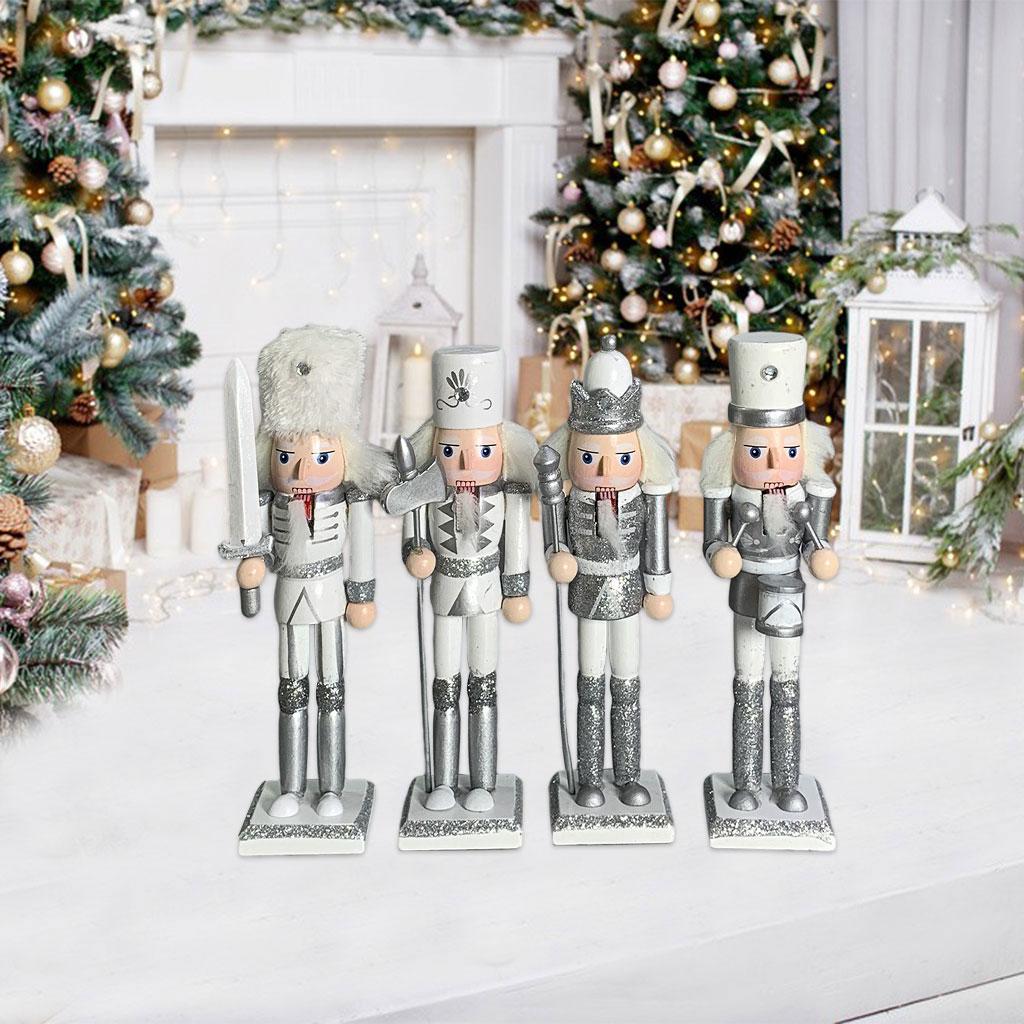 4個入り ナットクラッカー人形 18cm デコレーションフィ - Nutcracker Figurine のレビューと価格