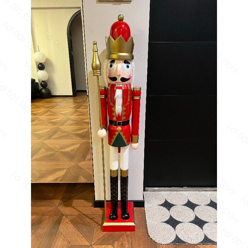120 センチメートルくるみ割り人形兵士飾り北欧家庭用家具ホ - Nutcracker Figurine のレビューと価格