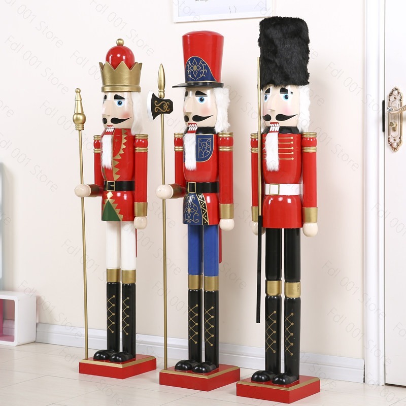 120 センチメートルくるみ割り人形兵士飾り北欧家庭用家具ホ - Nutcracker Figurine のレビューと価格