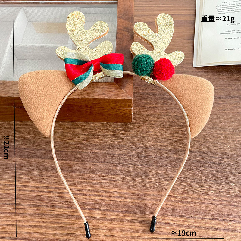 ヘッドバンド ぬいぐるみ トナカイの角 クリスマスツリー リ - Reindeer Antlers Headband のレビューと価格