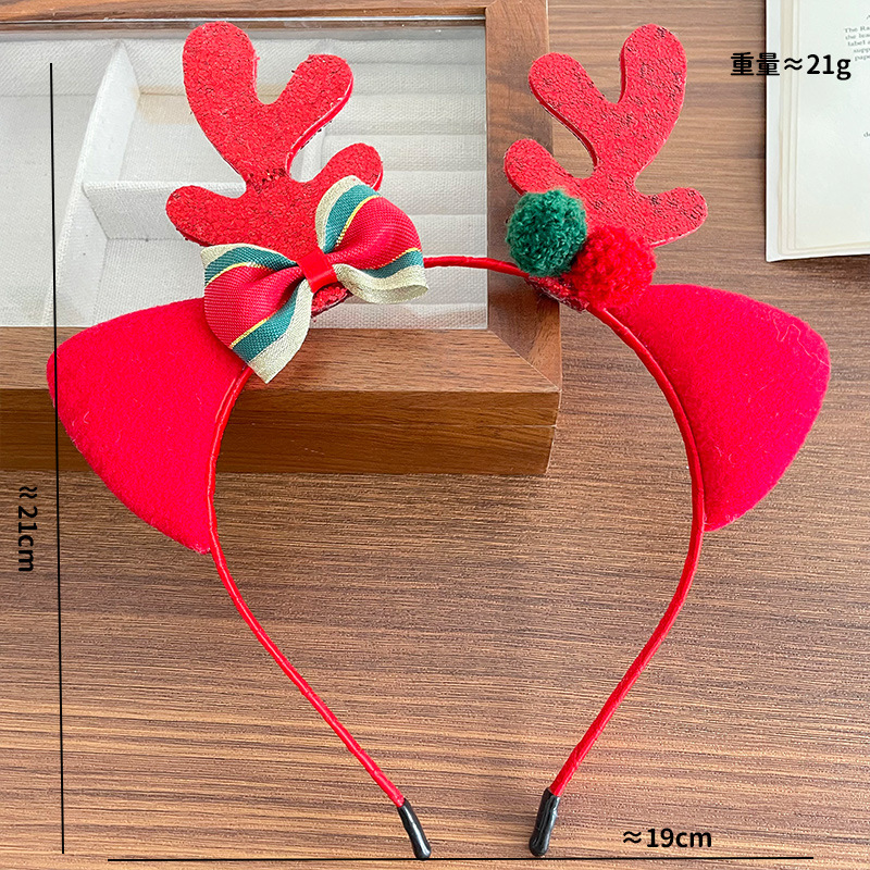 ヘッドバンド ぬいぐるみ トナカイの角 クリスマスツリー リ - Reindeer Antlers Headband のレビューと価格