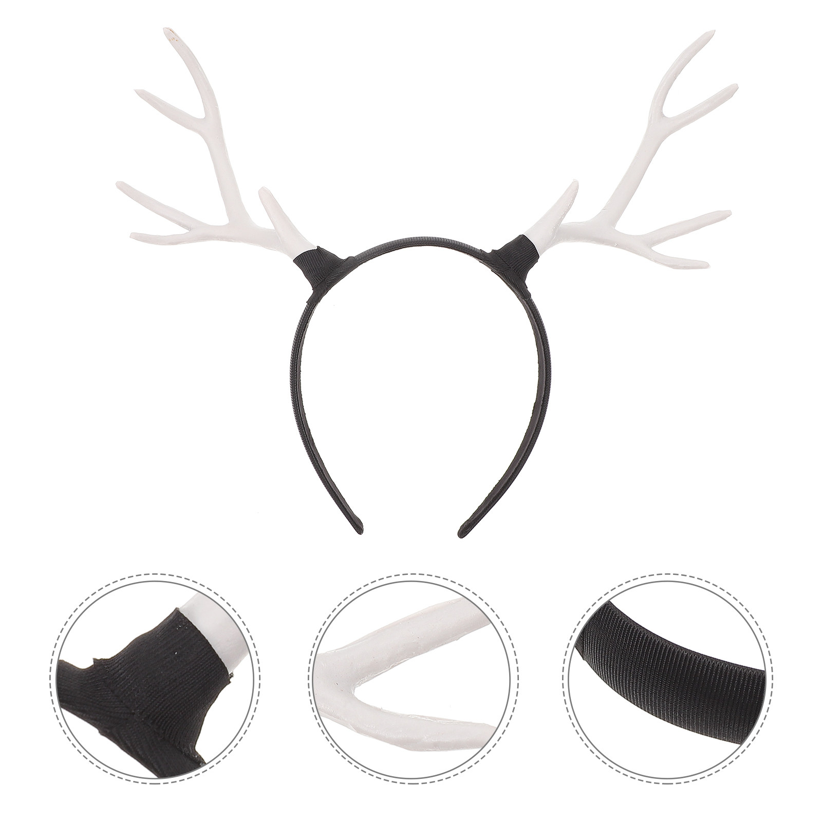 1個入り。愛らしいトナカイの角がデザインされたクリスマスヘア - Reindeer Antlers Headband のレビューと価格