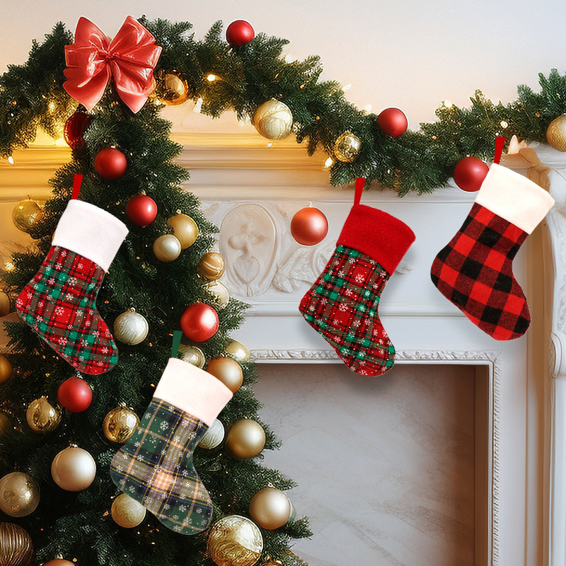クリスマスストッキング型ギフトバッグホルダー10個入り。クリ - Christmas Stocking Hanging のレビューと価格