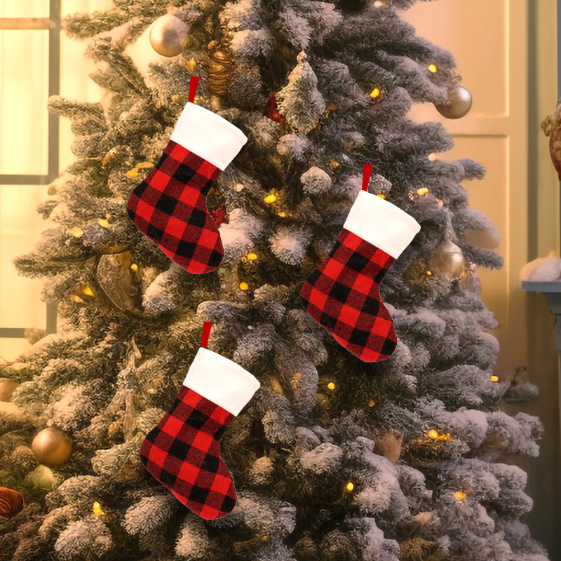 クリスマスストッキング型ギフトバッグホルダー10個入り。クリ - Christmas Stocking Hanging のレビューと価格