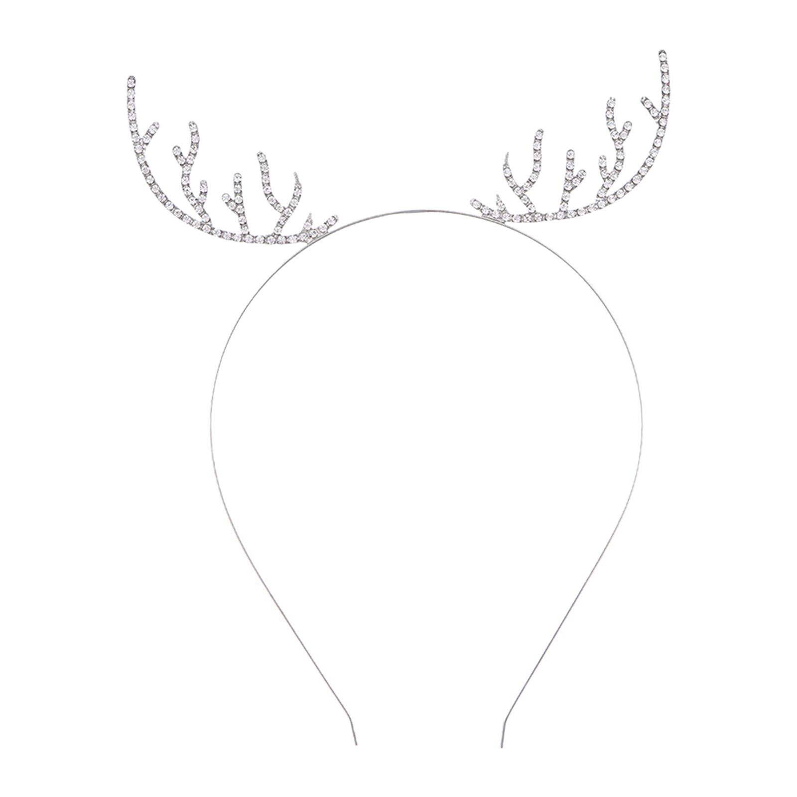 鹿の角ヘッドバンド ヘッドピース ヘッドウェア グリッター  - Reindeer Antlers Headband のレビューと価格