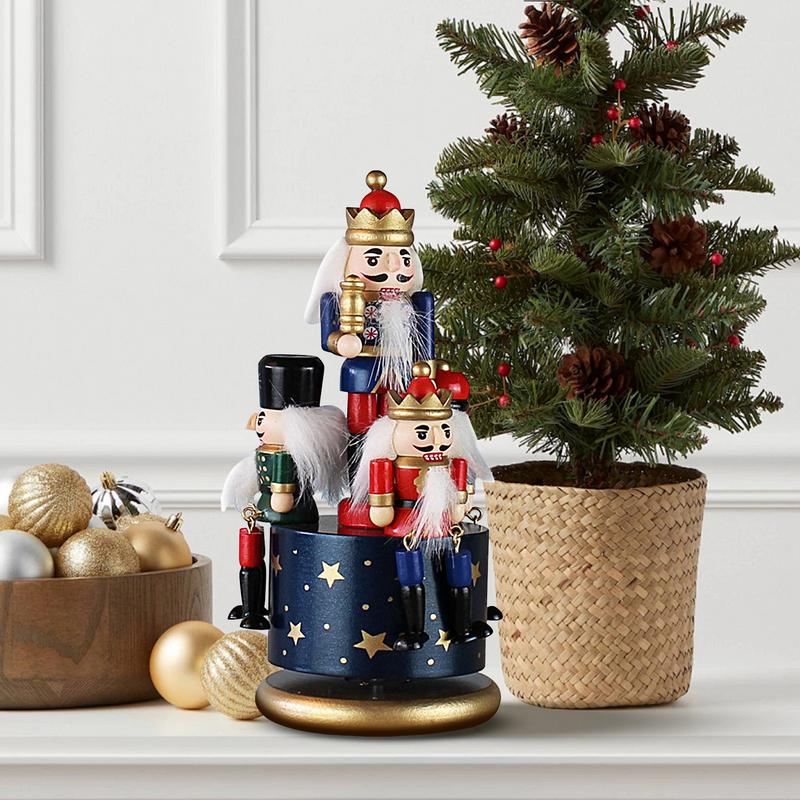 クリスマスの手描きのくるみ割り人形のオルゴール、面白い音楽の - Nutcracker Figurine のレビューと価格