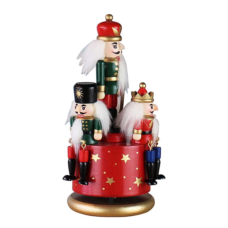 クリスマスの手描きのくるみ割り人形のオルゴール、面白い音楽の - Nutcracker Figurine のレビューと価格