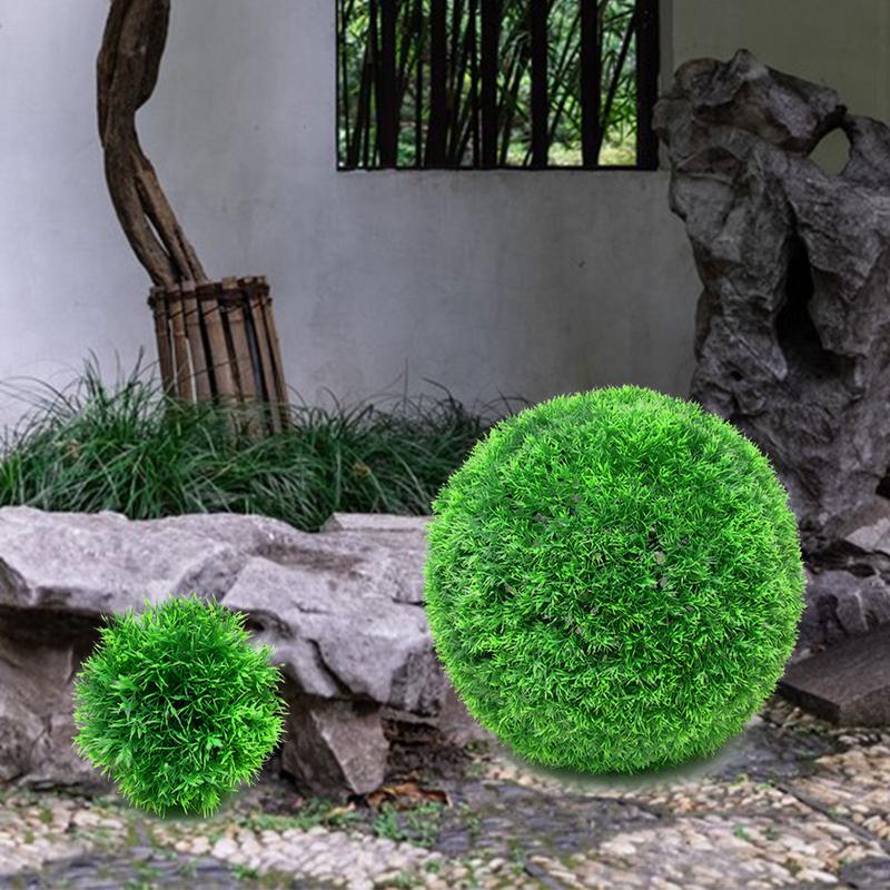 装飾用の丸い人工緑の植物,パインスパイク,偽の草の装飾 - Christmas Tree Artificial のレビューと価格