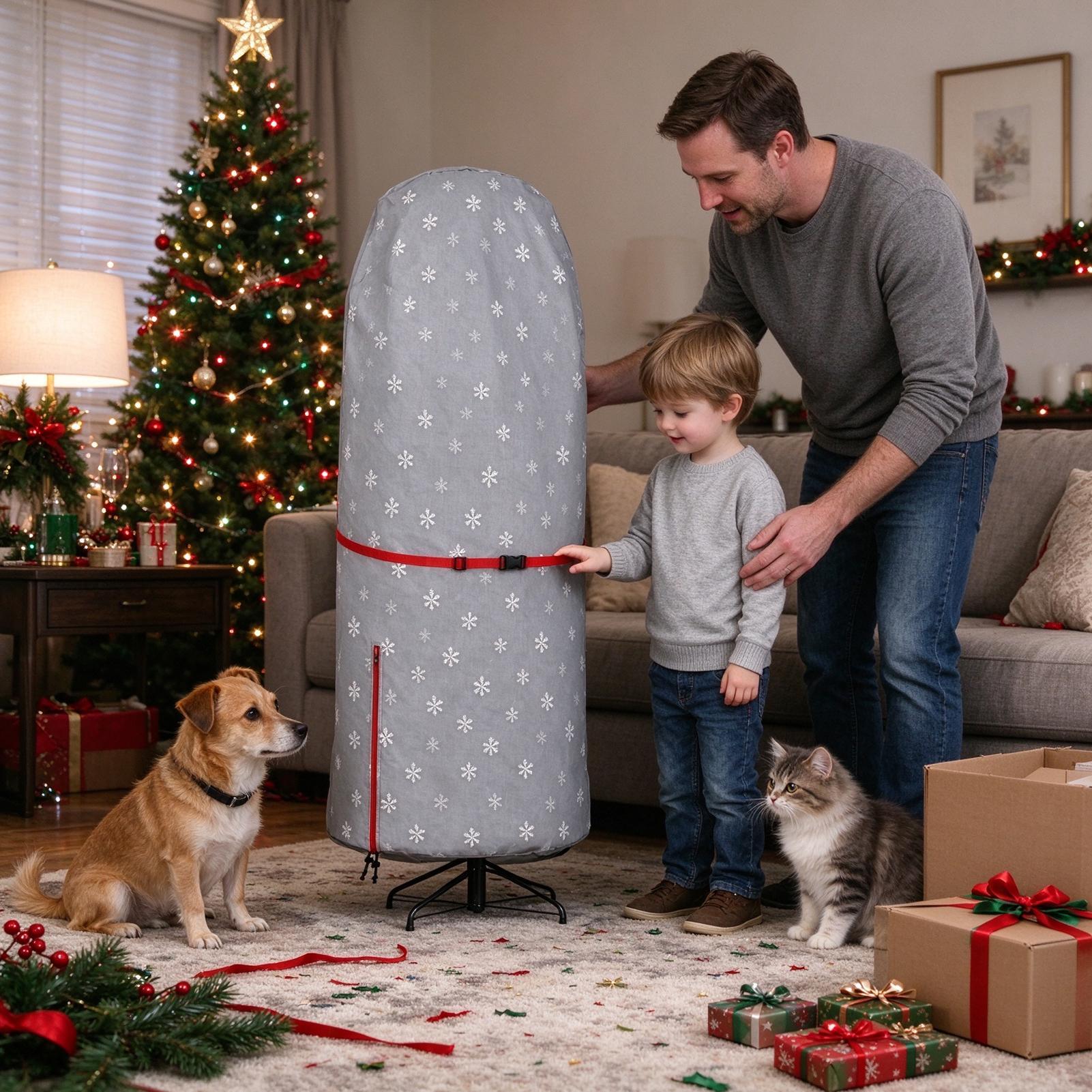 人工クリスマスツリー用、縦型カバー、季節限定、防塵、収納バッ - Christmas Tree Artificial のレビューと価格