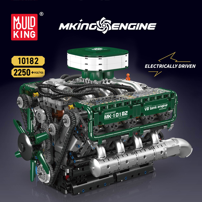 モールドキング 10182 テクニカルエンジントイズ 電動V - Lego Set Technic のレビューと価格