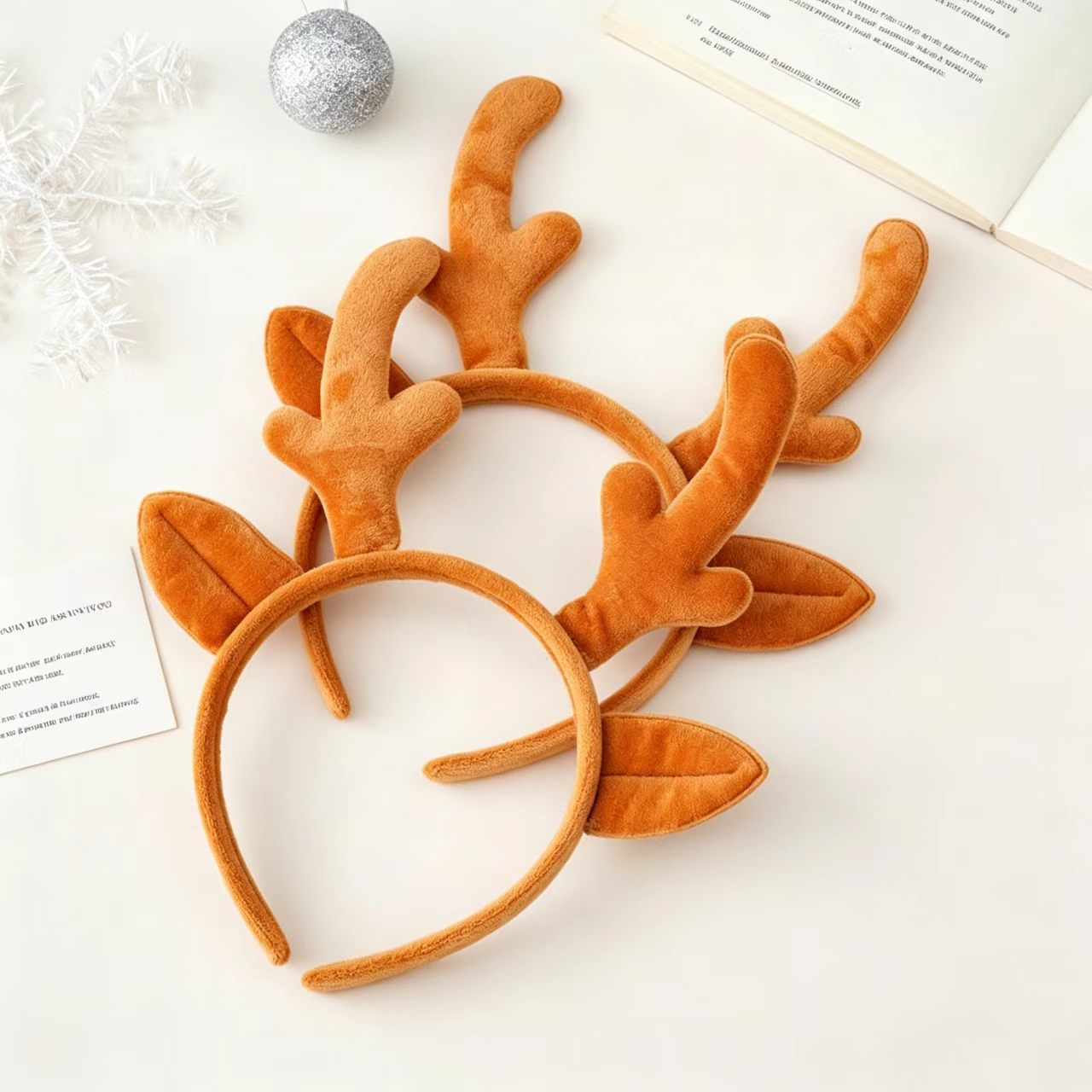 クリスマス・トナカイの角のヘッドバンド、ホリデーパーティーの - Reindeer Antlers Headband のレビューと価格