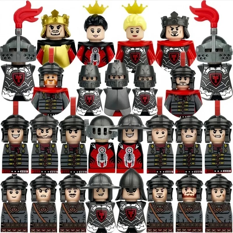 中世ヨーロッパ、中世ローマの戦士、十字軍、テンプル騎士団、軍 - Lego Set Technic のレビューと価格