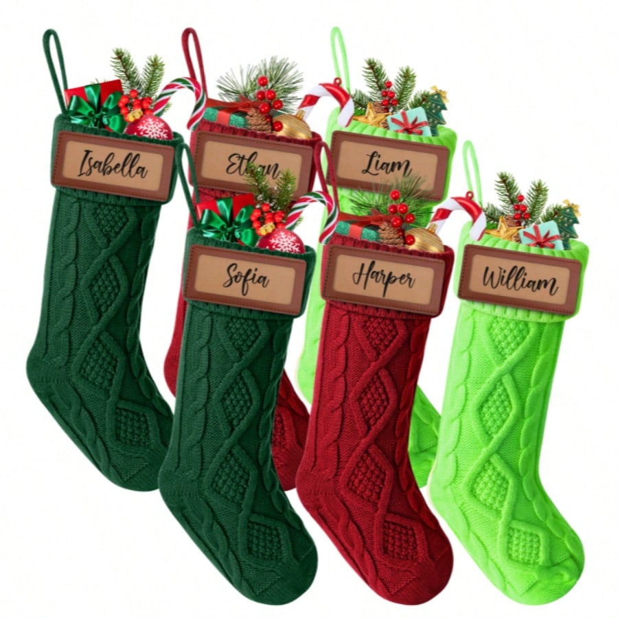 クリスマスストッキング6枚セット、大人用クリスマスストッキン - Christmas Stocking Hanging のレビューと価格